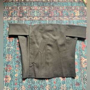 Black Off-Shoulder Corset Top